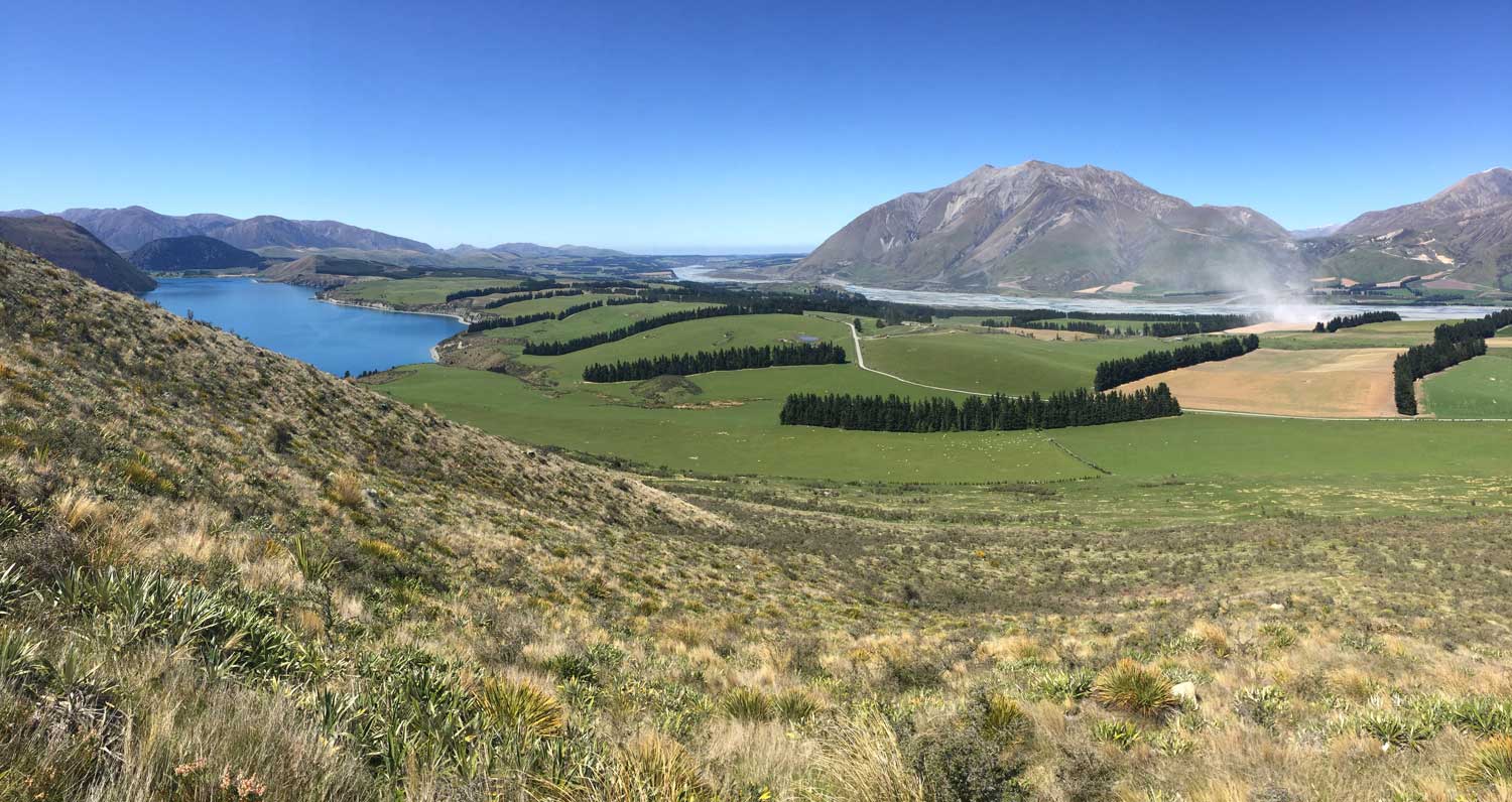 360 degree views at Peak Hill Walk, Canterbury, New Zealand, will rival even the best at Roys Peak Wanaka // Backyard Travel Family