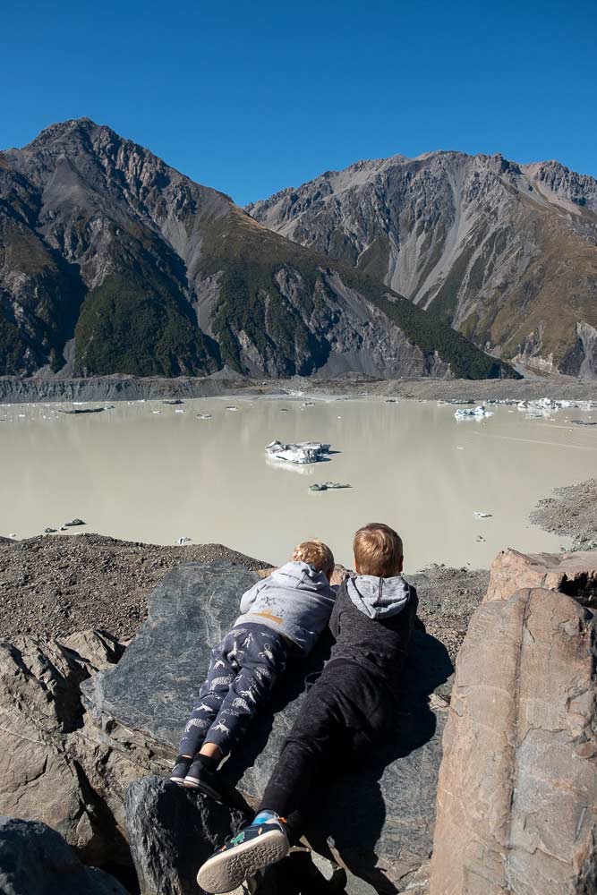 View from Tasman Glacier Viewpoint, Mt Cook National Park, Great short walk with kids by Backyard Travel Family