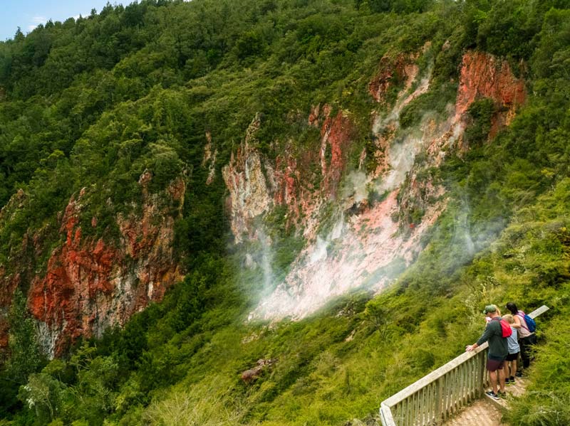 Checking out geothermal wonderlands is one of the best things to do in Rotorua with kids