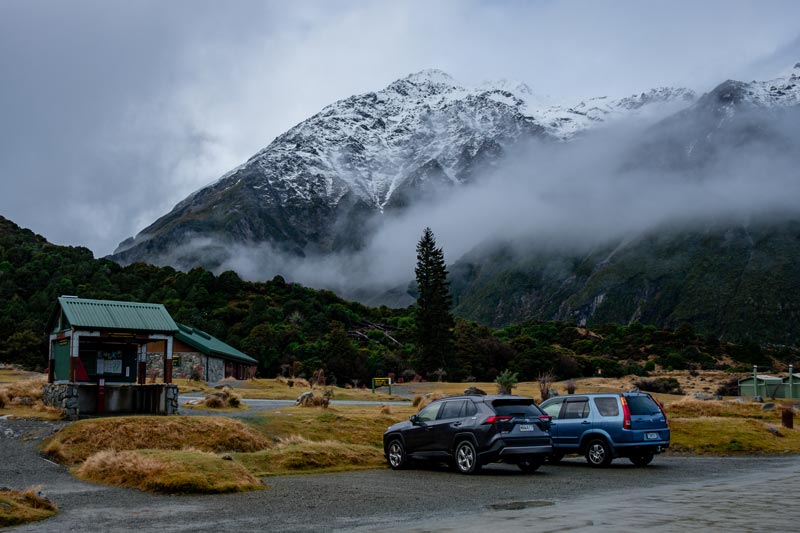Start of the Hooker Valley Track and Kea Point Track, Aoraki Mt Cook National Park