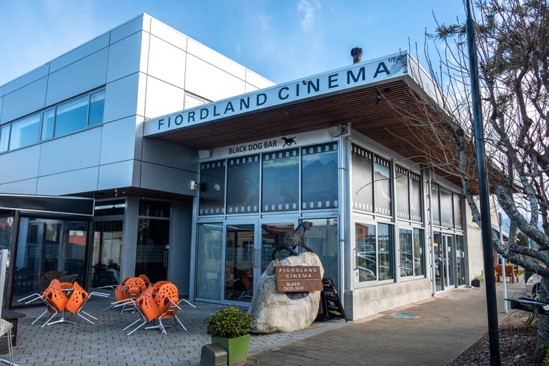 Photo of the outside of the Fiordland Cinema in Te Anau